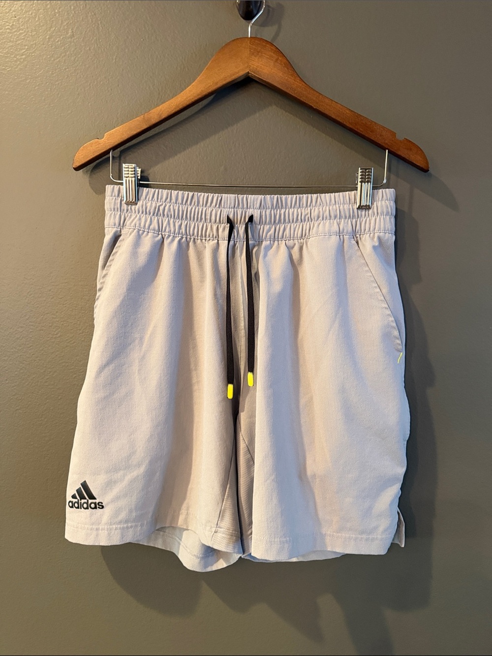 adidas Men’s Light Gray Athletic Shorts